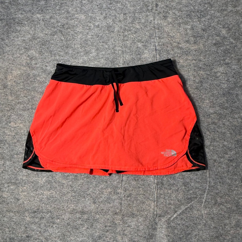 The North Face Better Than Naked Women Skort M Orange Black Running Skirt